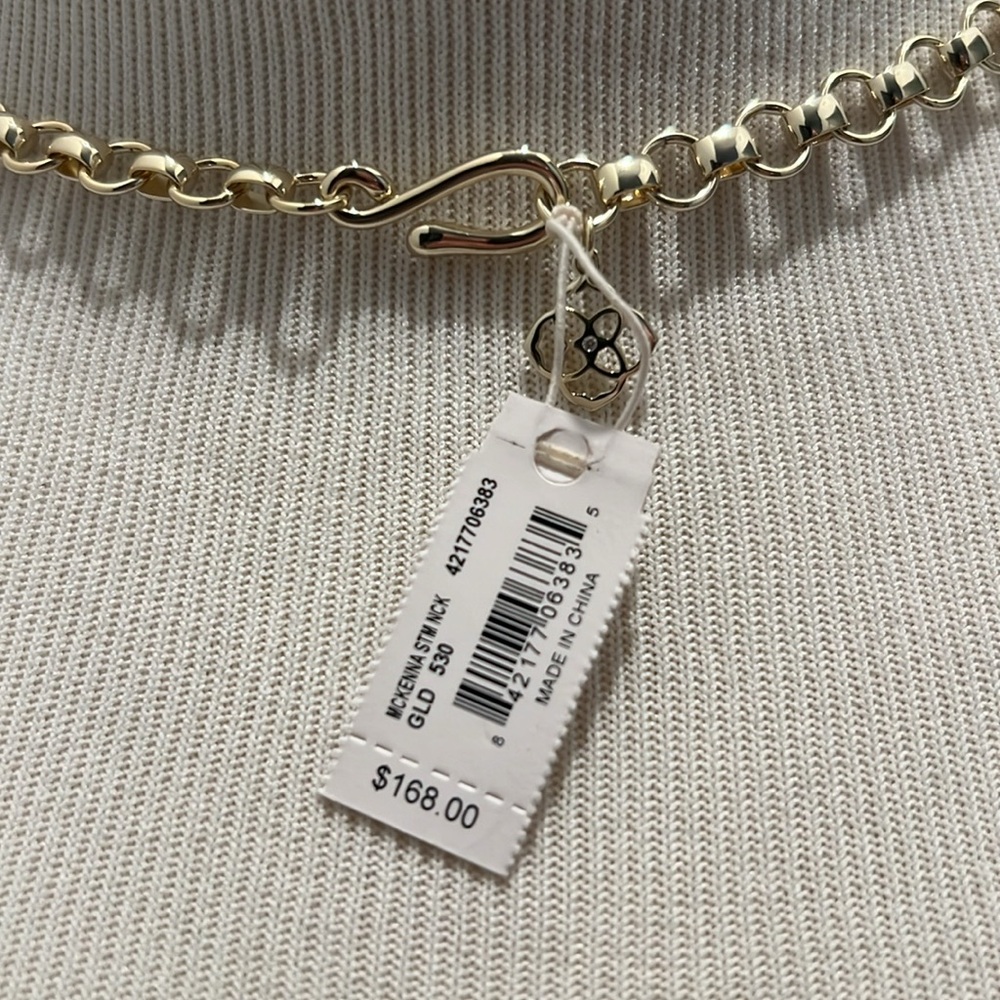Kendra Scott MCKENNA Statement Necklace Lilac Abalone NWT - Picture 4 of 5